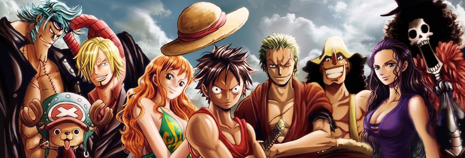 The Straw Hat crew from One Piece